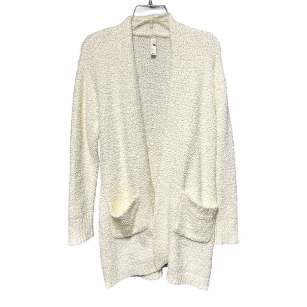 🌻SKIMS Cozy Knit Bouclé Short Robe in Bone Color | Size XXS/XS - Picture 2 of 9